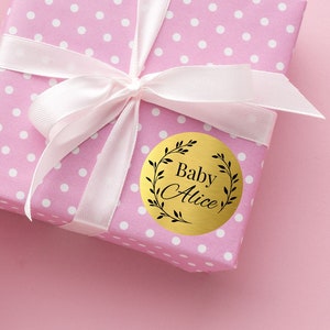 Baby shower favor stickers, Personalized labels for wedding favors, party favors, baby shower, gift stickers, Set of 10 pc