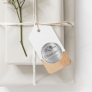 Personalisierte Hochzeit Aufkleber Hochzeit Gunsten Etiketten Custom Laser graviert Acryl Aufkleber Gold Silber Aufkleber Danke Aufkleber, 10 pc