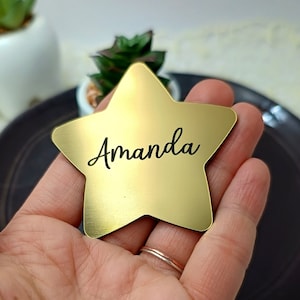 Allestimenti per matrimoni - Bomboniere magnetiche personalizzate - Biglietti da visita oro argento o rame - Biglietti da visita per matrimoni - Stelle magnetiche in acrilico
