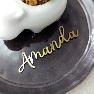 Laser cut acrylic names, wedding place tags, wedding names tags table settings, name tags table decor, party table decoration, personalized