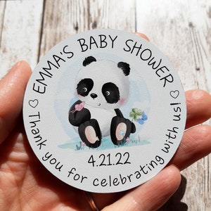 Baby panda magnets, baby shower magnets, baby shower favors, baby party favors, cute baby panda magnets, gifts for baby shower guests