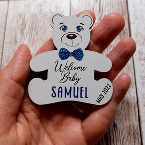 Baby shower favors - Teddy bear baby shower magnets - party favors - birthday favors - gifts for baby shower guests - baby shower gifts