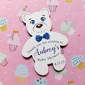 Baby bear magnets, baby shower favors, baby shower magnets, party favors, baby boy bear shaped magnets, gifts for guests