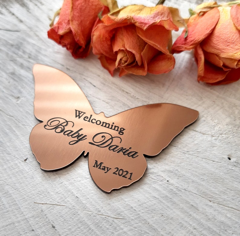 Butterfly Baby Shower Favors Personalized Baby Shower Etsy