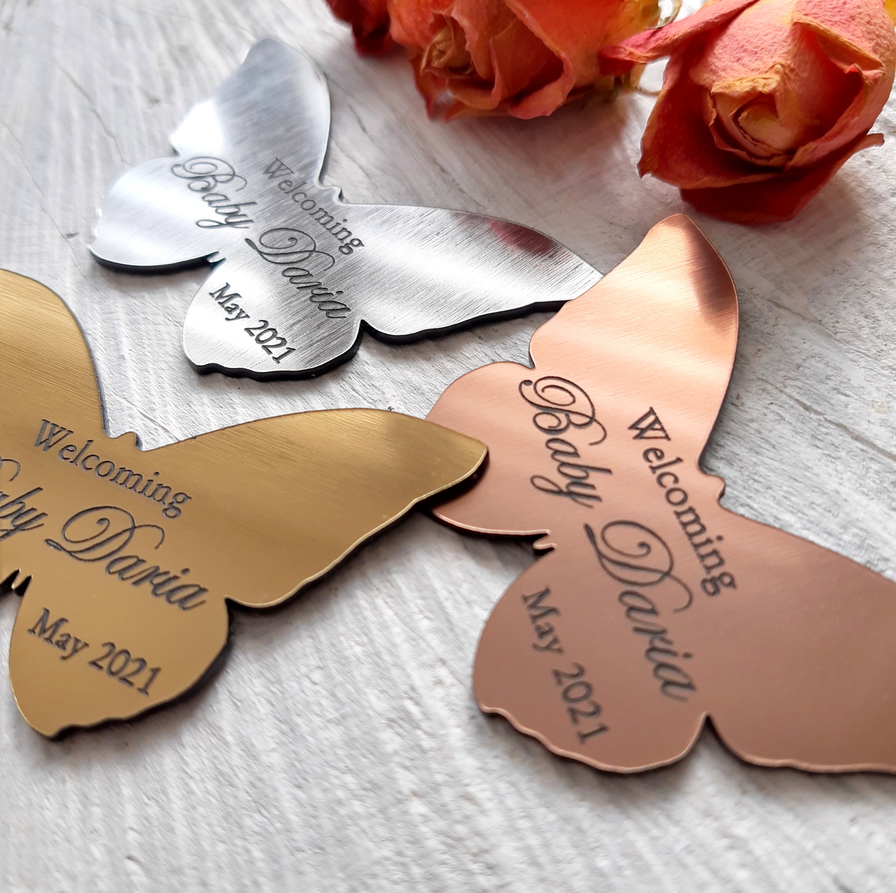 Butterfly Baby Shower Favors Personalized Baby Shower Etsy