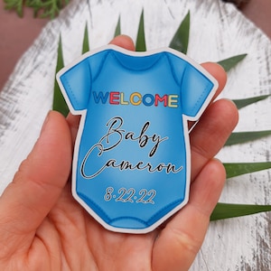 Baby shower favors - Baby shower magnets - party favors - birthday favors - gifts for guests - baby shower gifts - baby boy magnets