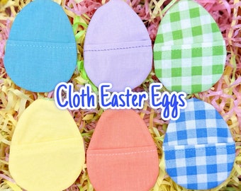 Sustainable Cloth Easter Eggs Fillable Cloth Eggs For Egg Hunt Easter Gift for Kids Gift for Easter Egg Basket Hunt Eco Friendly Custom