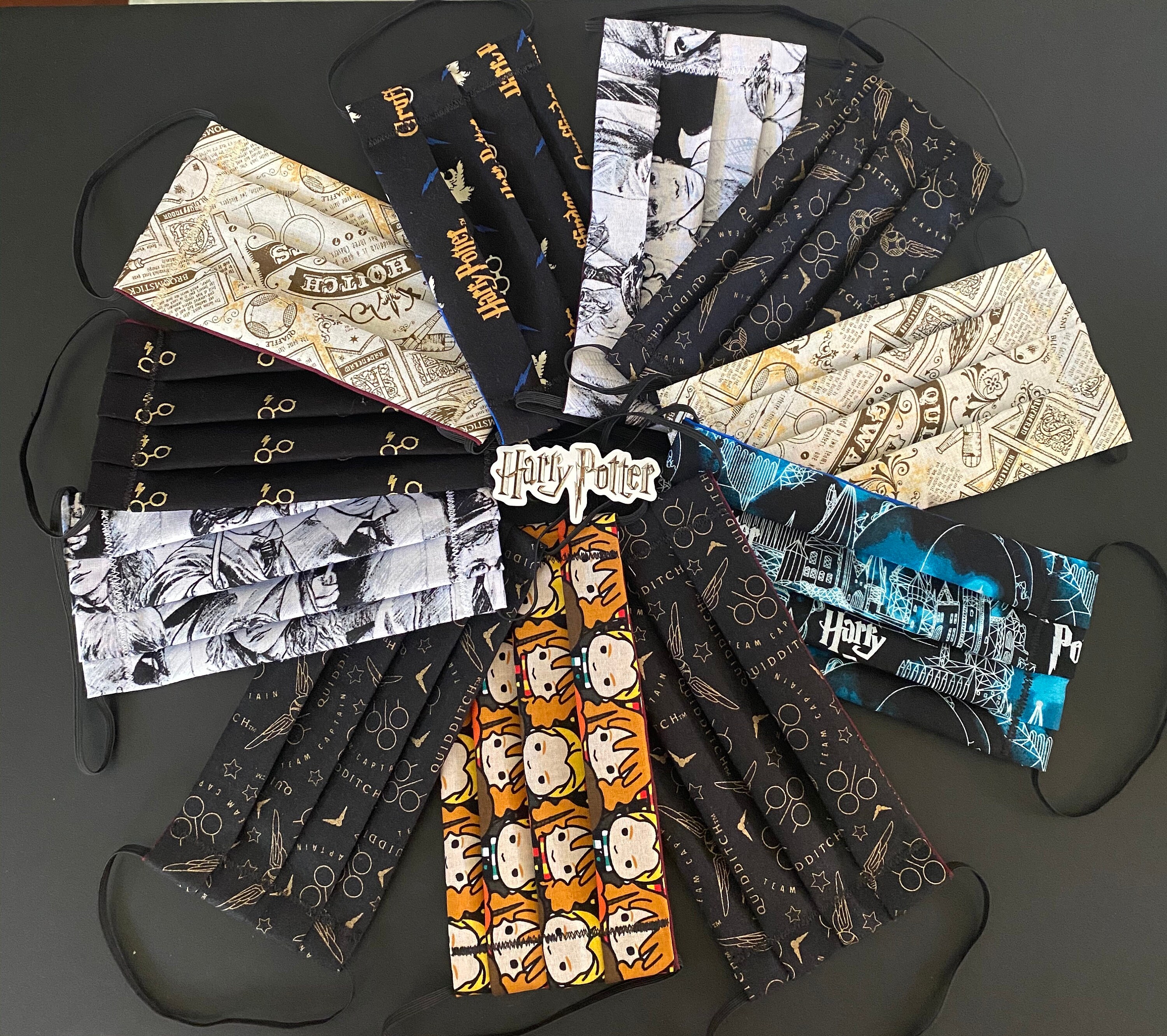 Assorted Harry Potter Character Masks with Nose Wire and Sticker