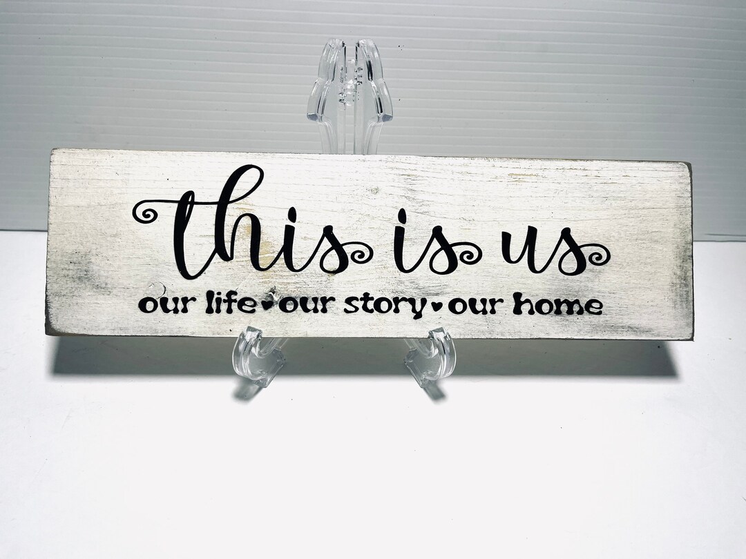 This is Us Wooden Sign: Distressed Farmhouse Decor - Etsy