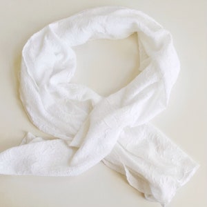 Blue Handwoven Linen Scarf: Perfect Lightweight Travel Wrap, Natural Textured, Unisex Gift Idea