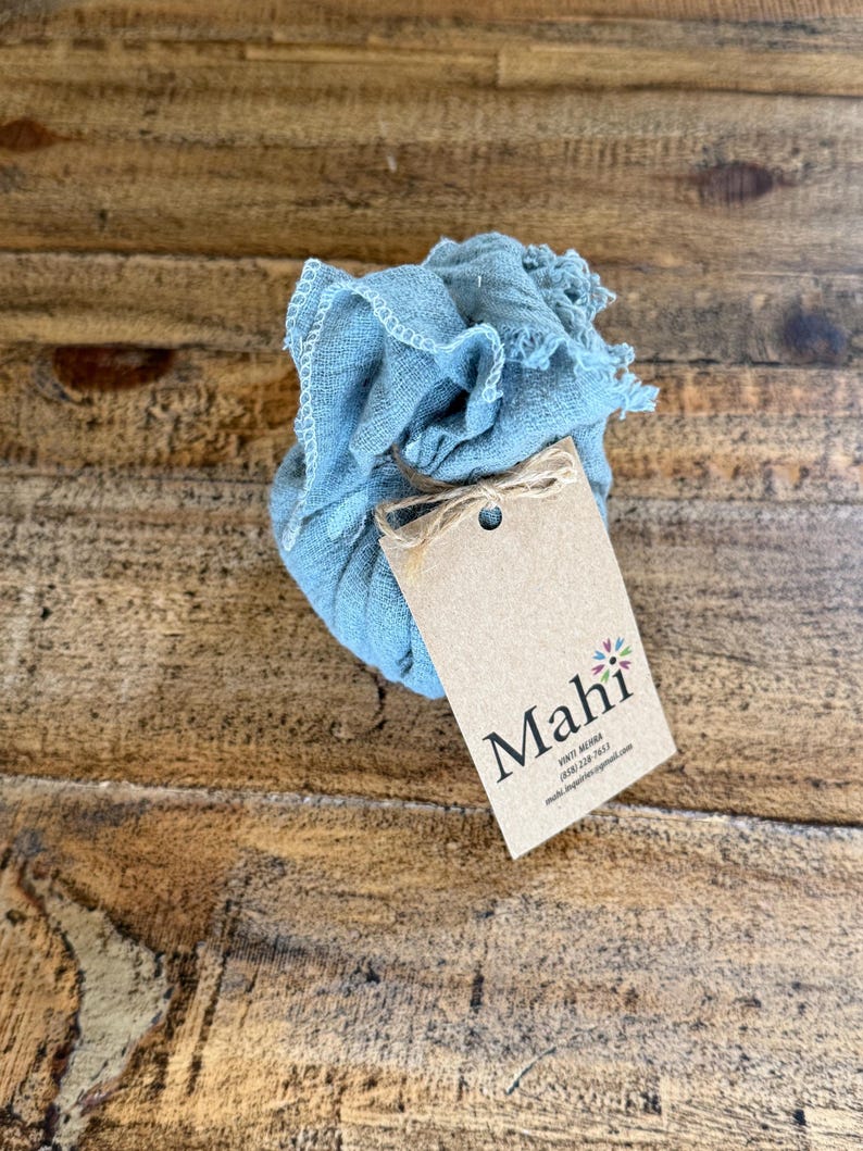 Reusable Fabric gift wrap made in USA, Furoshiki, Linen Squares, Solid Color, Planet-friendly Wraps image 7