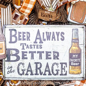 Beer Wreath Beer Always taste better in the garage Party | Etsy
