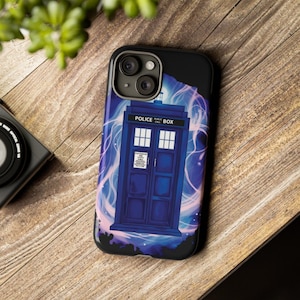 Police Call Box Phone Case, Tardis Phone Case, Whovian Cell Case, Dr-WHO Fan Gift, Sci-Fi Fan Case, Whovian Gift iPhone, Galaxy, Pixel Cases