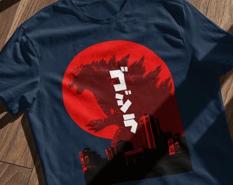 Godzilla T-Shirt/ Japanese Godzilla T-Shirt/ Godzilla Art Shirt/ Kaiju Godzilla T-Shirt/ Unisex Jersey Short Sleeve Tee