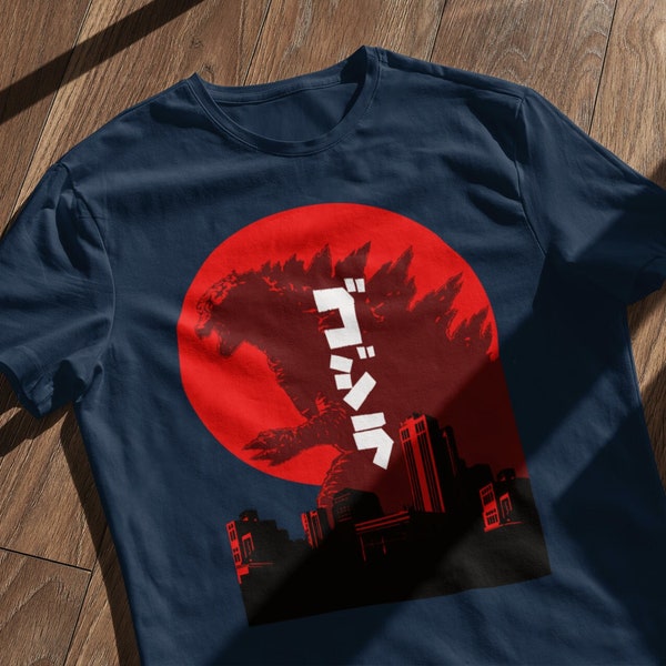 Godzilla T-Shirt/ Japanese Godzilla T-Shirt/ Godzilla Art Shirt/ Kaiju Godzilla T-Shirt/ Unisex Jersey Short Sleeve Tee