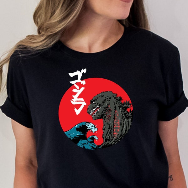 Kaiju T-Shirt, Godzilla Kaiju T-Shirt, Sea Monster T-Shirt, Japanese Godzilla T-Shirt, Unisex Short Sleeve Tee