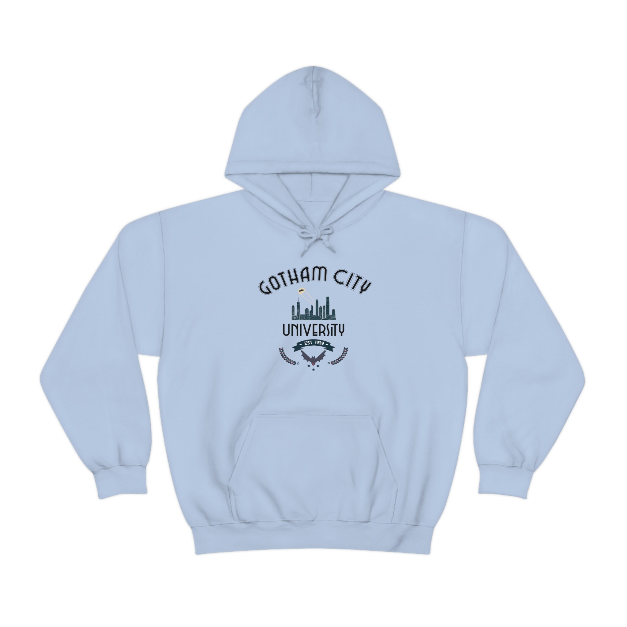 Gotham City University Hoodie With Bat Signal is a Graphic Comic Book  College Hoodie and Unisex Gift for Comic Fans - Etsy