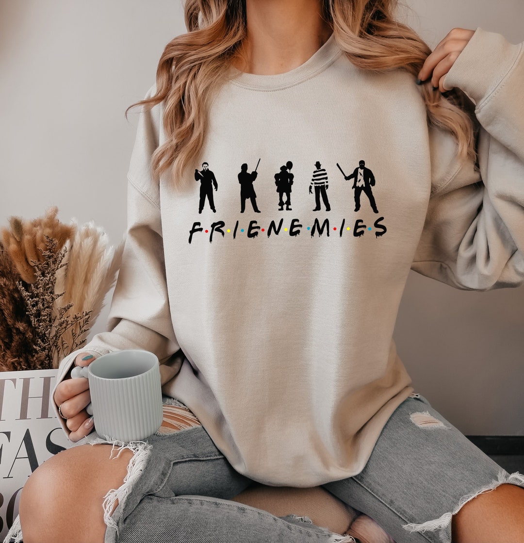 Friends Horror Movies Stephen King – Camicia Donna Con Scollo A V – Ricamata A Mano – Idea Regalo Unica