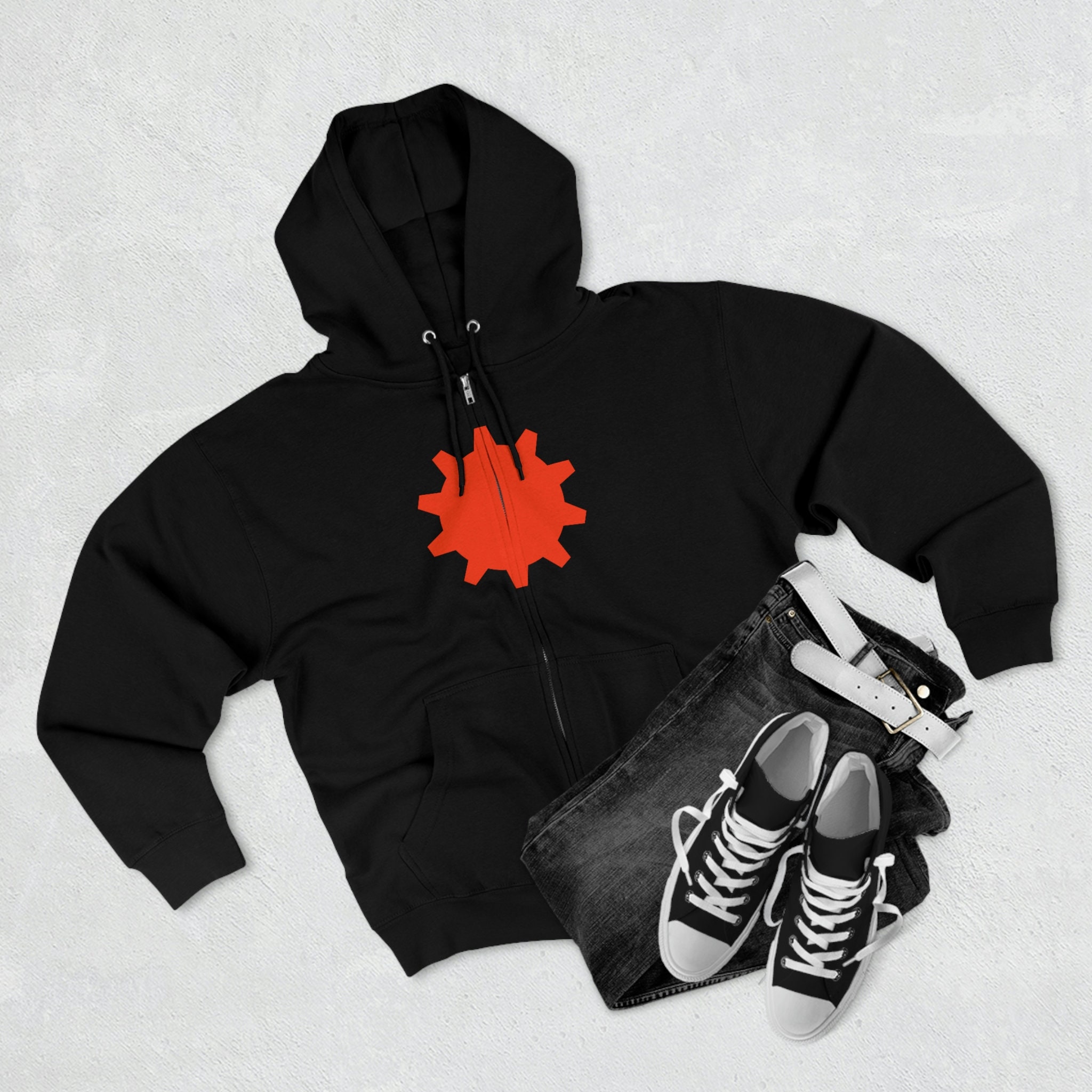 HYSFORM TIME PIECE ZIP HOODIE ブラック Thermal Lined Zip Hoodie - Vintage Black – Hours