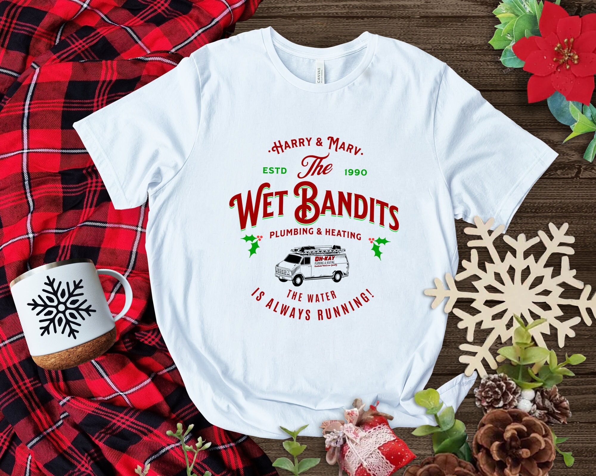 Buy Christmas Movie Shirt the Wet Bandits Xmas T-shirt Home Online