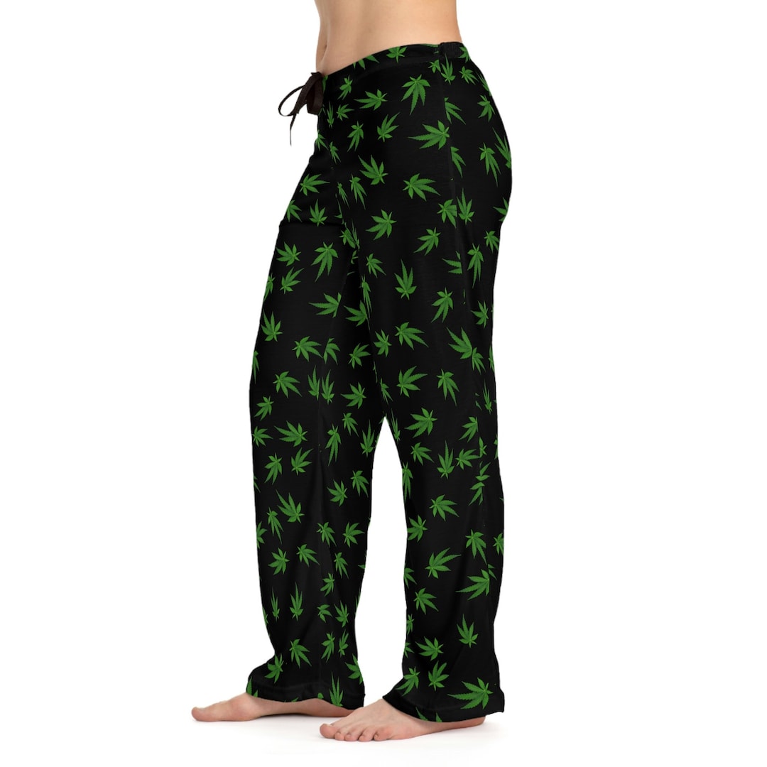 Women's Marijuana Leaf Pajama Pants/ Cute Women's Weed - Etsy