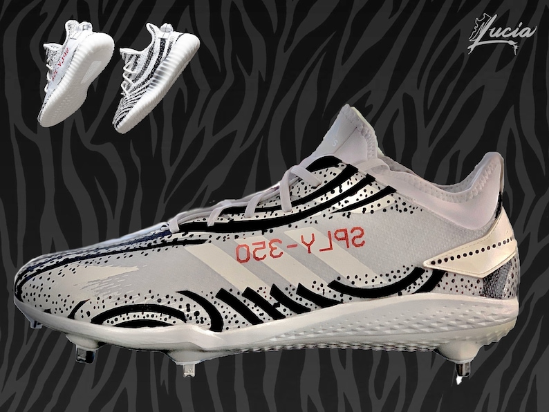 YeezyInspired Baseball Cleats Cleats Included Etsy