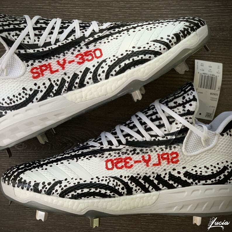 YeezyInspired Baseball Cleats Cleats Included Etsy