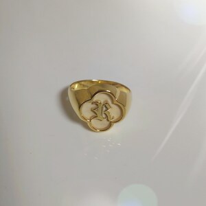 Deelfel Sterling Silver Adjustable Flower Ring - One Size Fits Most, Hypoallergenic, Unisex Couple Ring