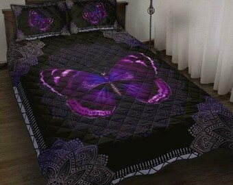 purple butterfly comforter