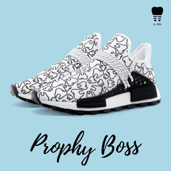 Dental Dentist Dentistry Tooth Pattern Print Black Sneaker Shoes For Men Women main image 1