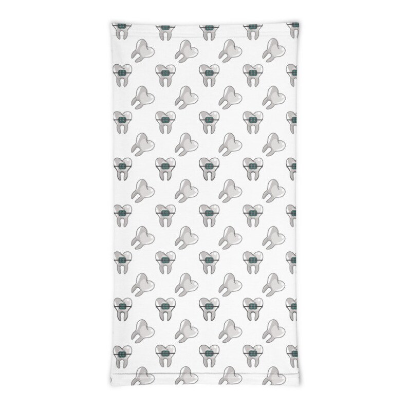 Face cover mask dental pattern dental hygienist hair tie neck Etsy