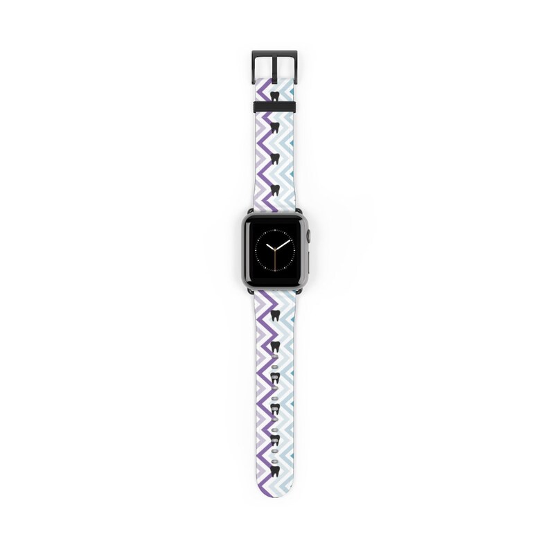 Zigzag Colorful & Molars Apple Watch Band Premium Faux Etsy