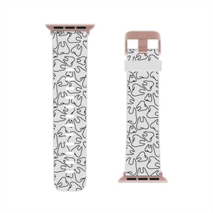 Zahnmuster Zahnarzt Geschenk Apple Watch Band Individualisierbar Farbe | Dental Hygienist Student Assistant Abitur Geschenk