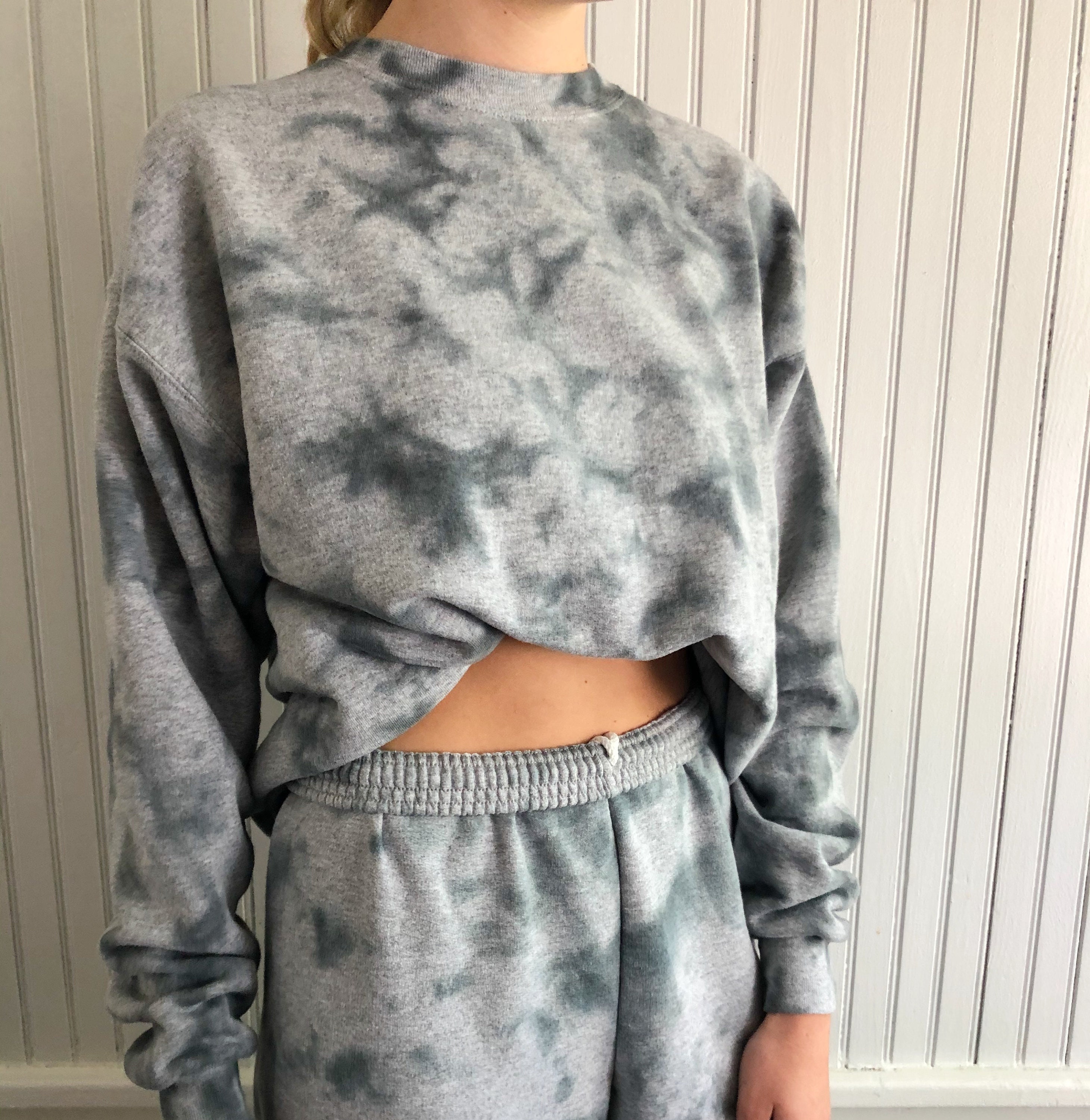 mens tie dye sweat suit