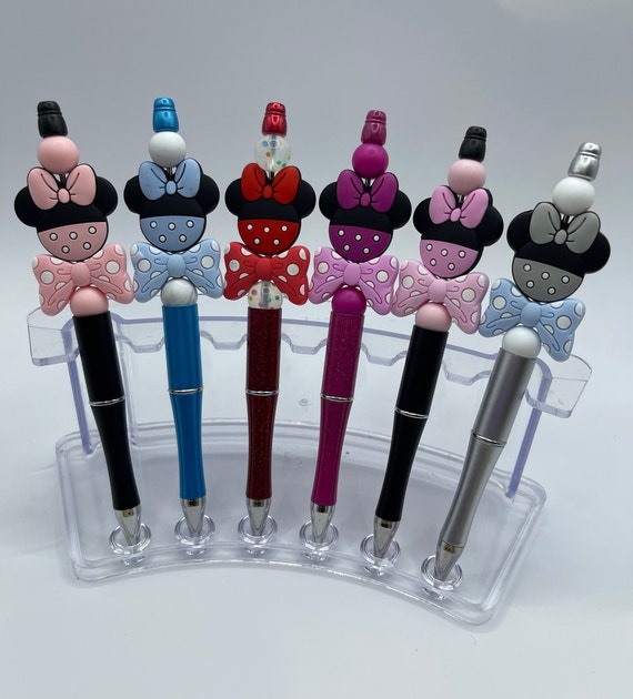 Minnie Beaded Pen or Keychain Pen Ballpoint Pen Silicone Etsy