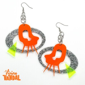 Acrylic Retro Chair Earrings