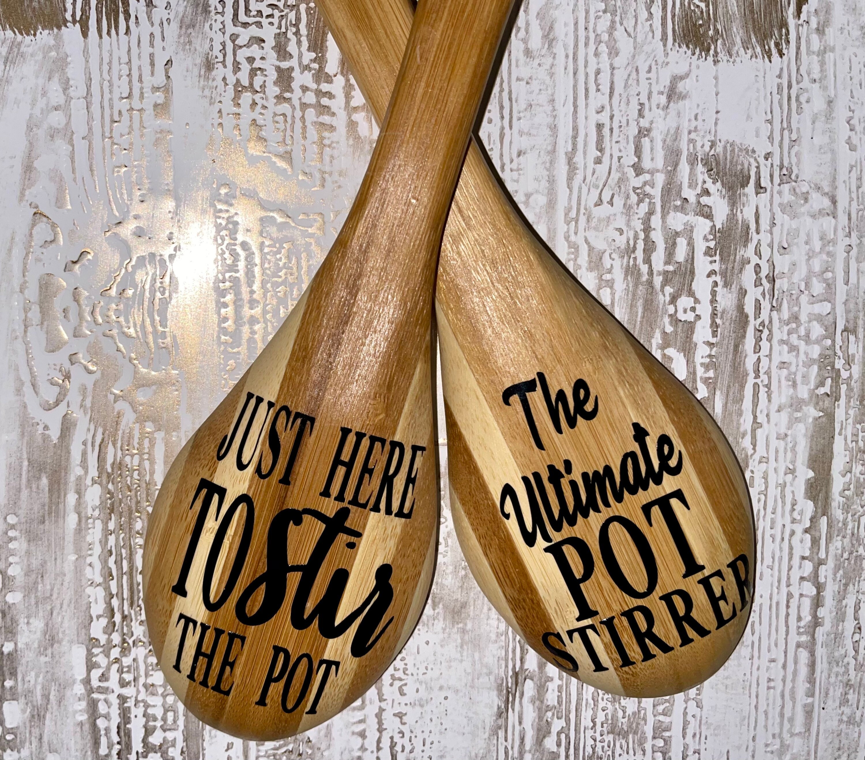 Just Here To Stir The Pot Spoon Ultimate Pot Stirrer Spoon Etsy