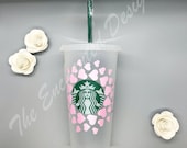 Starbucks Cold Cup Sweetheart Hearts, SVG, Instant Download