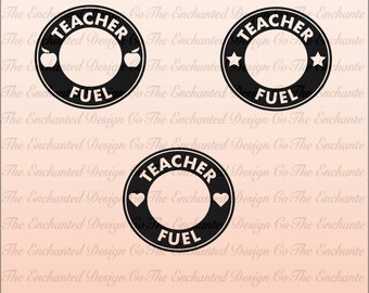 Free Teacher Fuel Starbucks Cup Svg