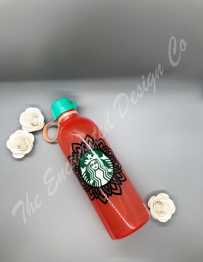 Download Starbucks Water Bottle Mandala Flower SVG Instant Download ...