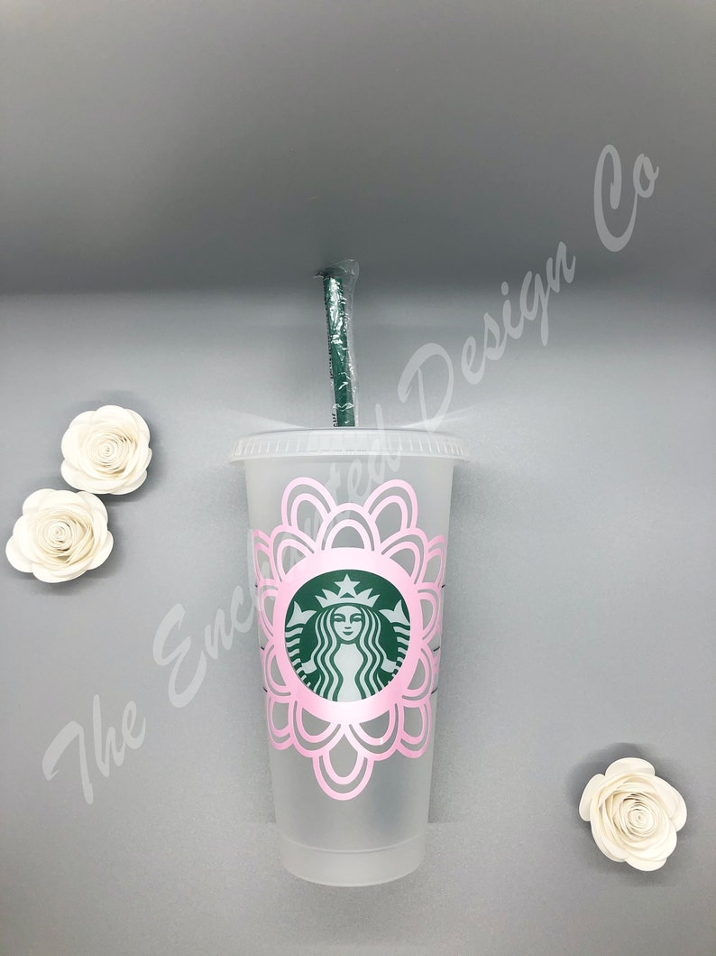 Download Starbucks Cold Cup Mandala Flower Bundle SVG Instant | Etsy