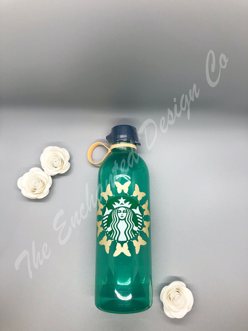 Download Starbucks Water Bottle Butterfly Wreath SVG Instant ...