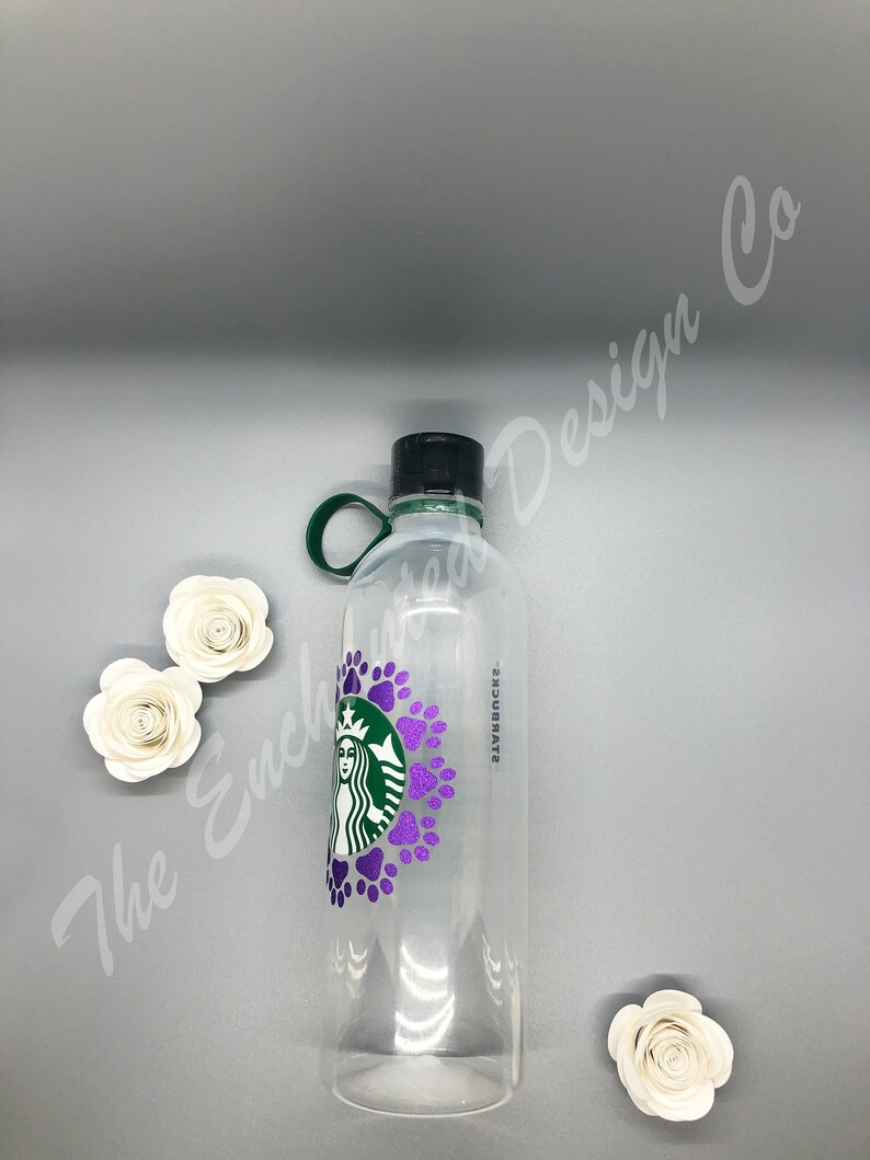 Download Starbucks Water Bottle Paw Print Wreath SVG Instant ...