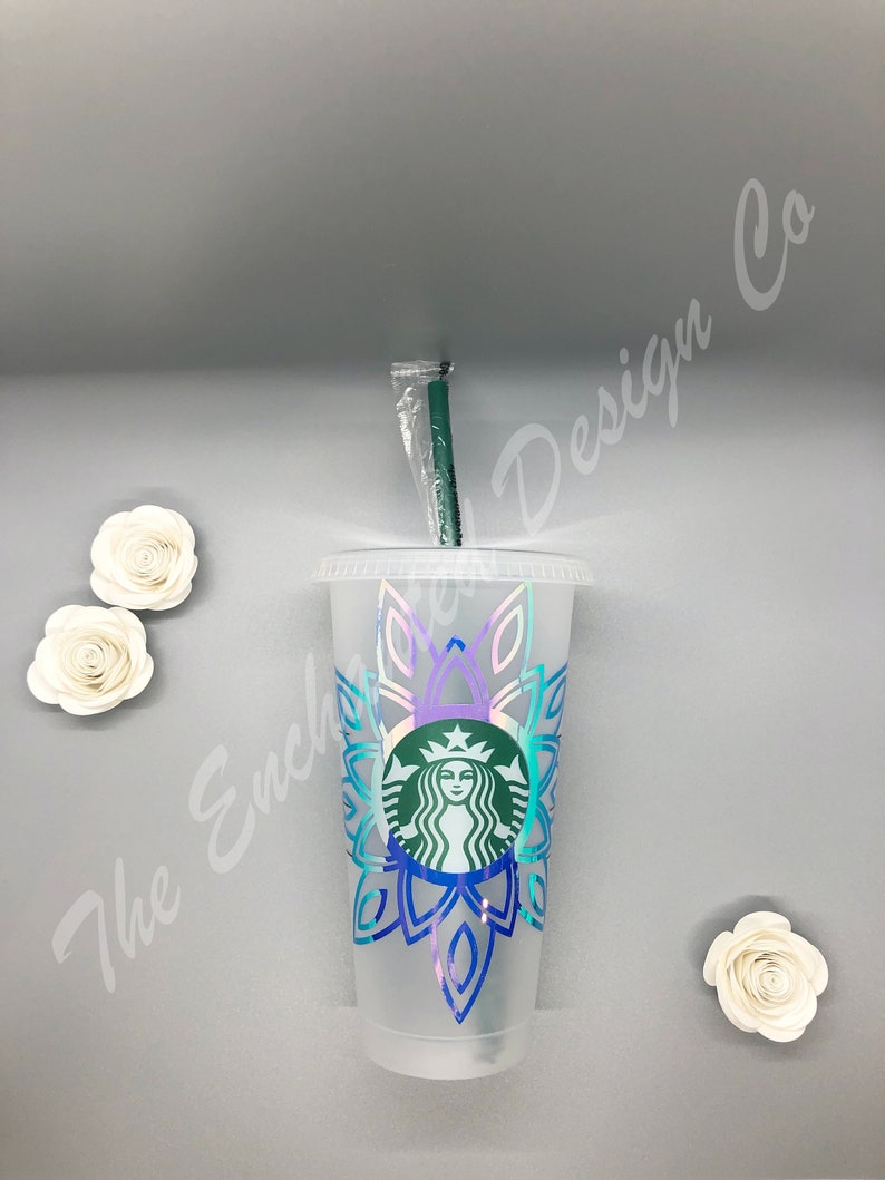 Download Starbucks Cold Cup Mandala Flower SVG Instant Download | Etsy