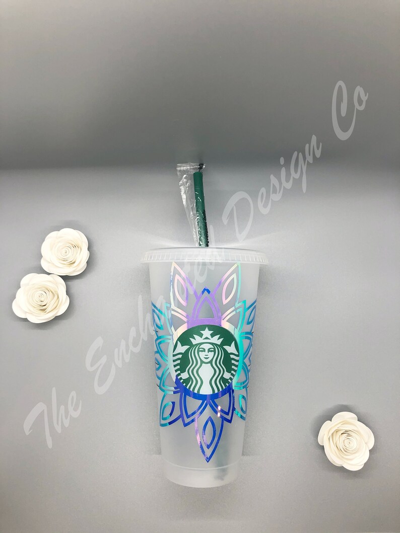 Download Starbucks Cold Cup Mandala Flower Bundle SVG Instant | Etsy