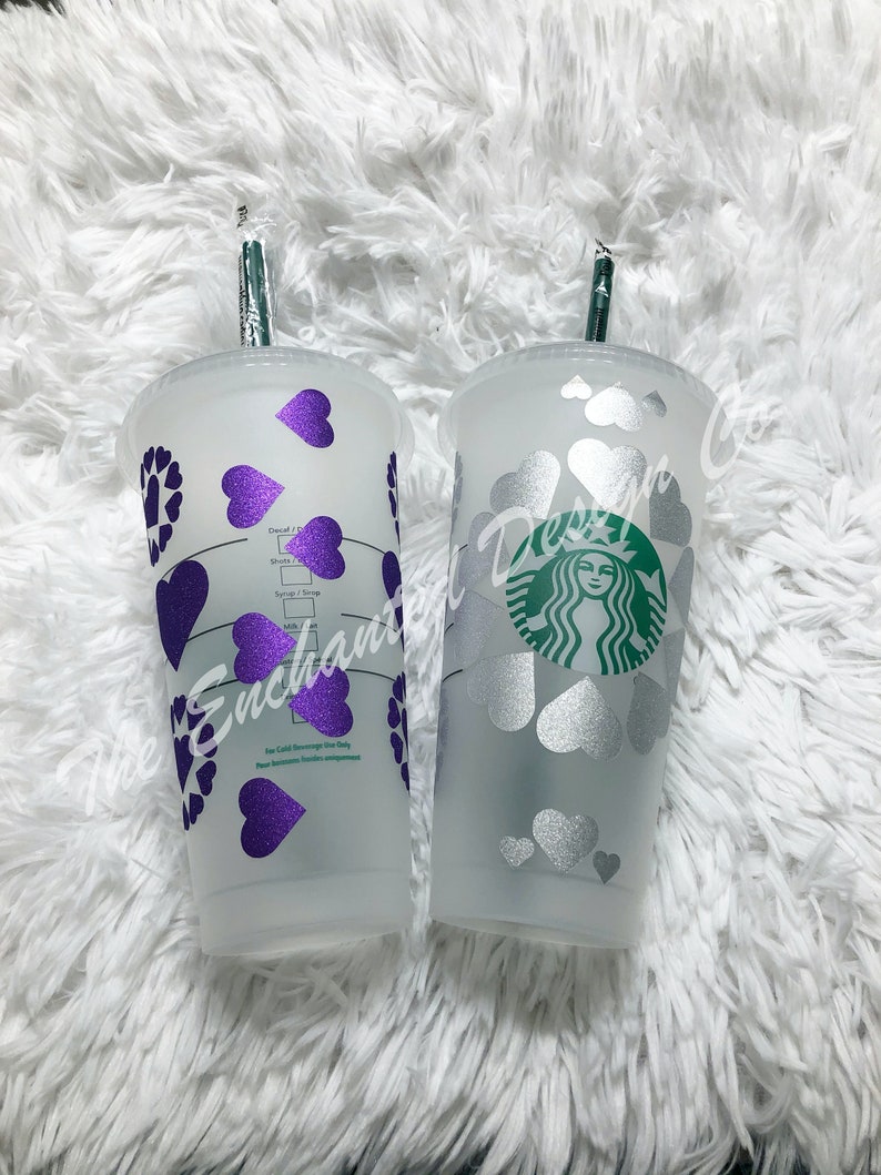 Download Full Wrap Starbucks Cold Cup Venti Heart Design SVG ...