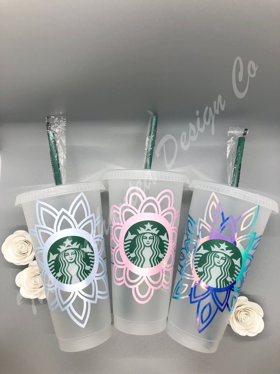 Download Starbucks Cold Cup Mandala Flower Bundle SVG Instant | Etsy