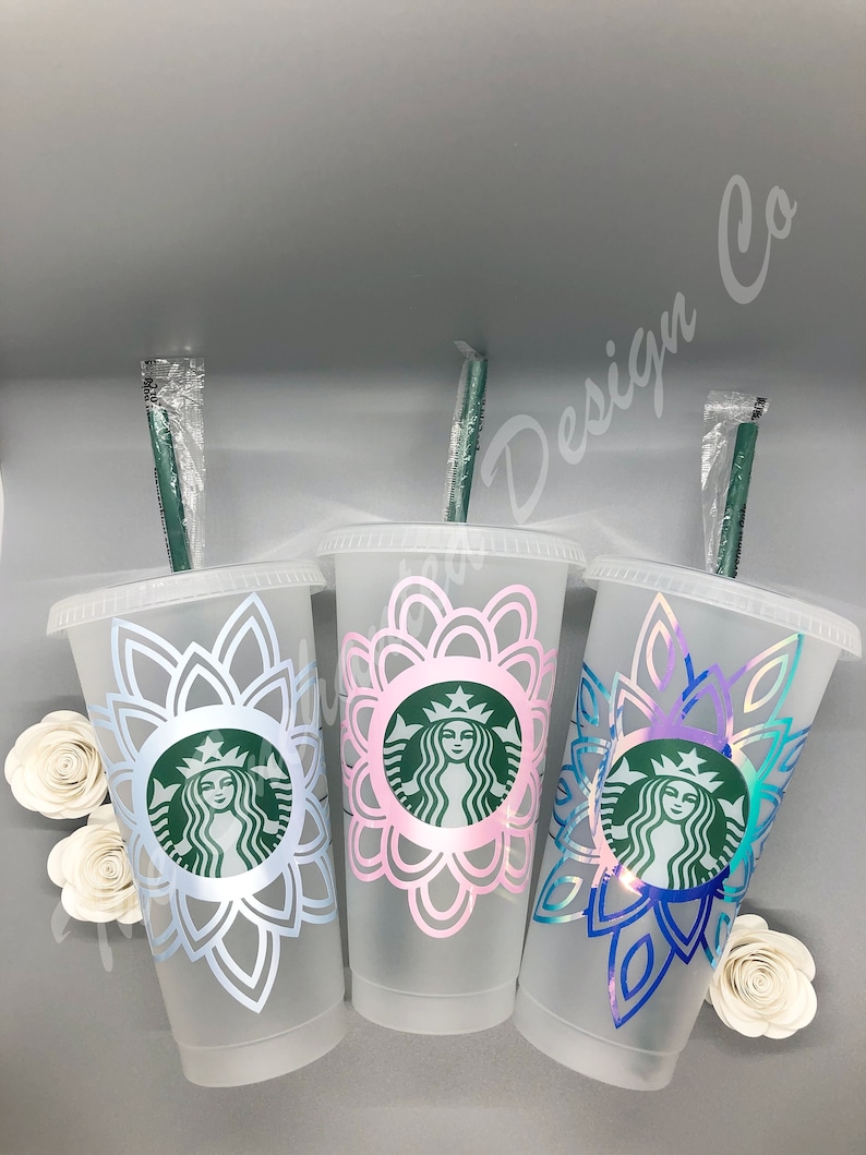 Download Starbucks Cold Cup Mandala Flower Bundle SVG Instant | Etsy