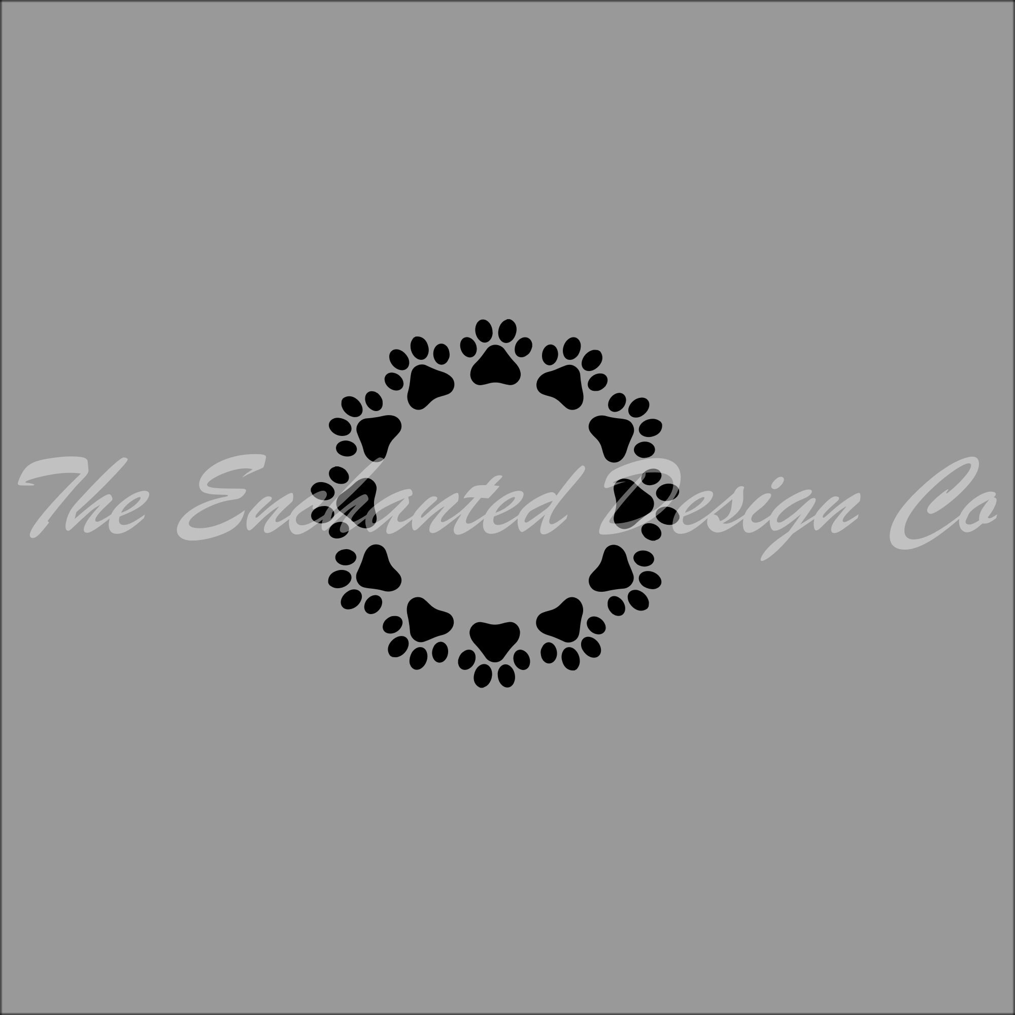 Free Free Paw Print Wreath Svg 640 SVG PNG EPS DXF File