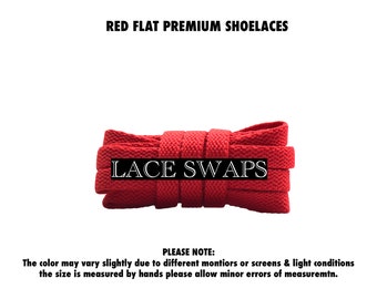 RED PREMIUM QUALITY Shoelaces For Jordan Air Max Nike Adidas Air Force One Converse Shoes And All Other Brands